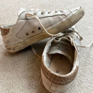 Golden Goose Super-Star Leather & Leopard Print Sneaker EU36
